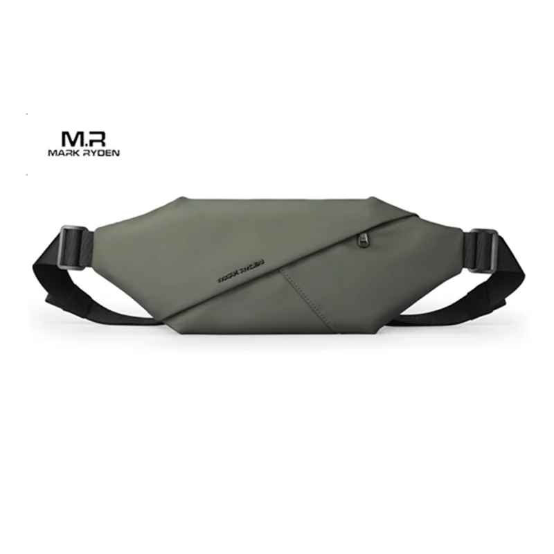 Mark Ryden Men Chest Bag Functional Waterproof Breathable Multilayer Sports Cycling Short Trip Large Capacity Waist Bag