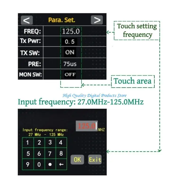 

U2JE Handheld FM125 FM Tuner Device With Crisped Sound Output For News And Entertainment