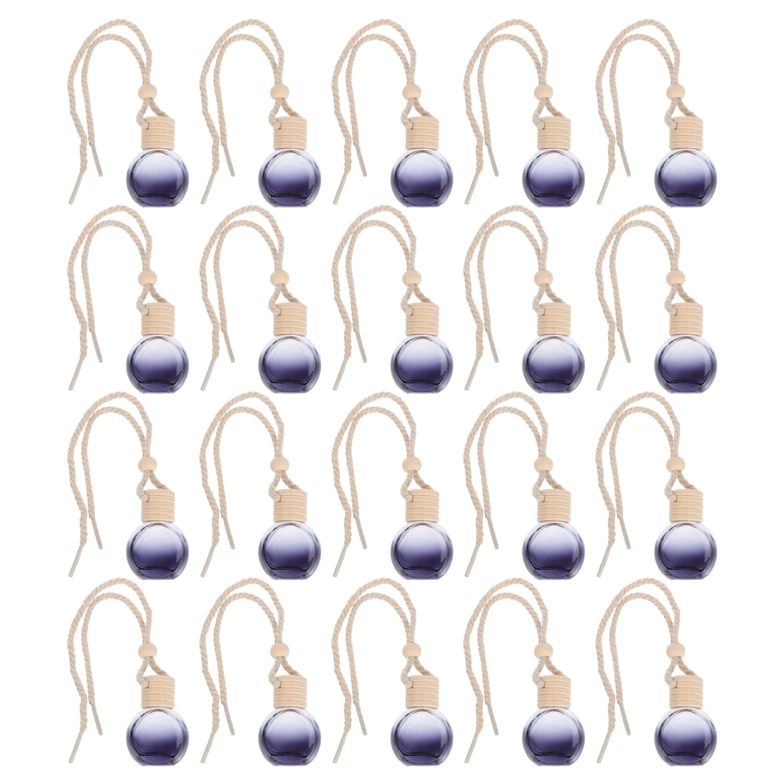 

20 Pcs Swing Scent Air Freshener Decoration Perfume Pendant Car Black Cotton Rope Cars