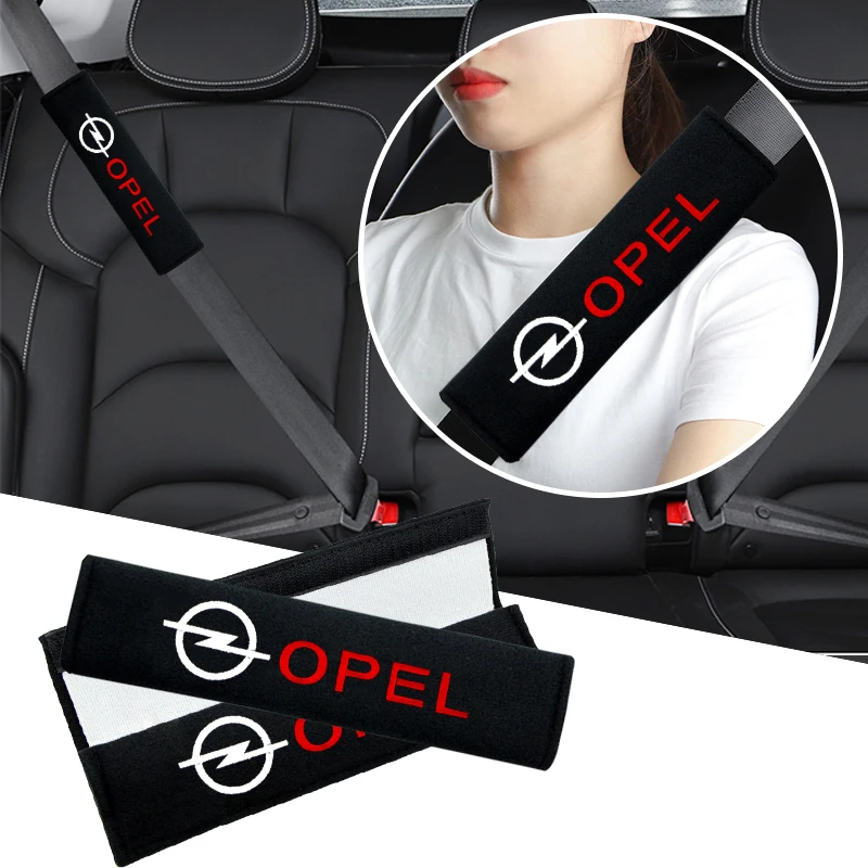 2023 Car Safety Belt Shoulder Cover Pad For Opel Astra G H J F K Insignia Vectra C D Zafira B Antara Corsa B E Mokka  Accessorie