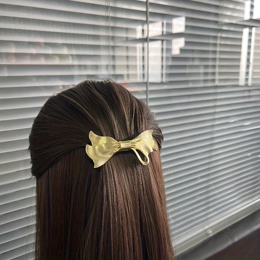 2er-Set Damen-Haarspangen aus Legierung im Punk-Stil mit geometrischem Design, französischer Stil, für dünnes Haar, halbes Haar, als Geschenk für Damen, für Freizeit und Party – Detail 12