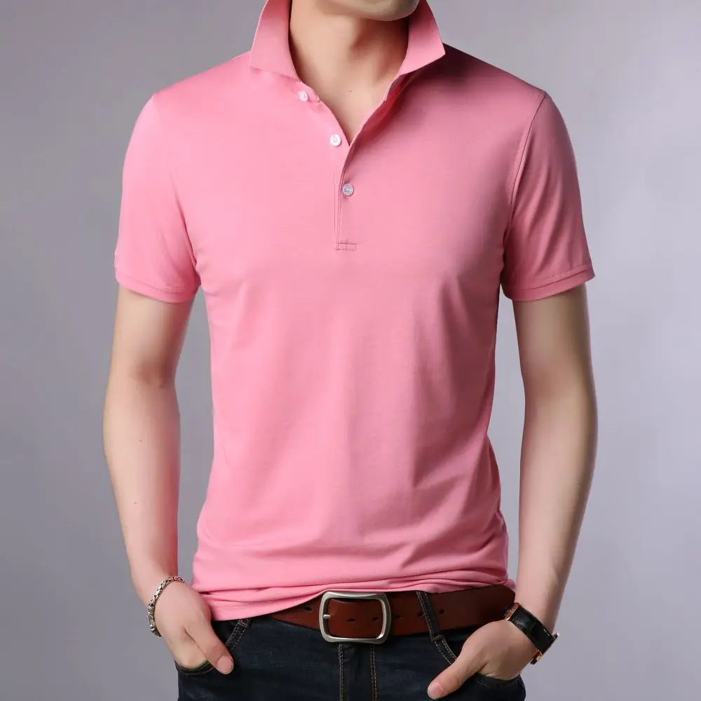 COODRONY Pure Color Polo-Shirt Men Summer Business Casual Tops Skin-Friendly Breathable Comfortable Short Sleeve T-Shirts W5562