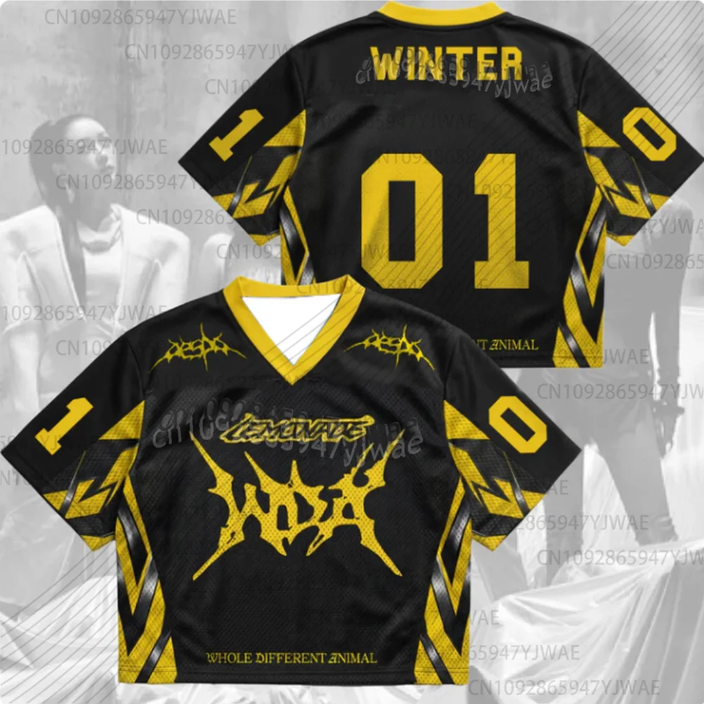 2026 Kpop Fans Support Metalic Lemonade Style World Tour Jersey Karina Winter fans kids children short Sleeve men women T-shirt