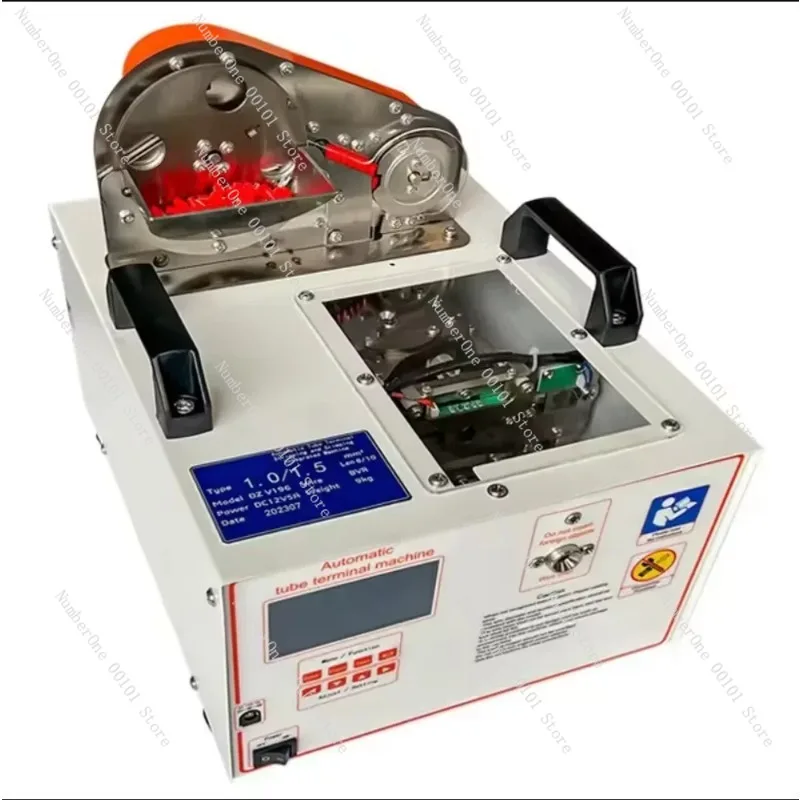 0.5-2.5mm² European Pin Terminal Crimping Machine, Automatic Stripping and Crimping Wire Terminal Press