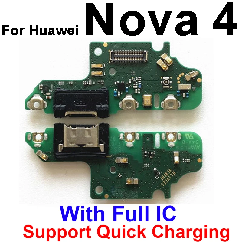 USB Charger Port Board For Huawei Nova 5 5i Pro 4 4e 5Z 5T 6SE USB Charging Dock Connector Flex Cable Replacement