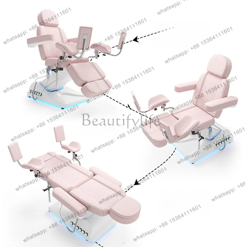 FG lifting Knead Massage Beds Ear Cleaning Beauty Face Pedicure Massage Beds Comfort PU Leather Furniture Mesa De Masaje MHAMC