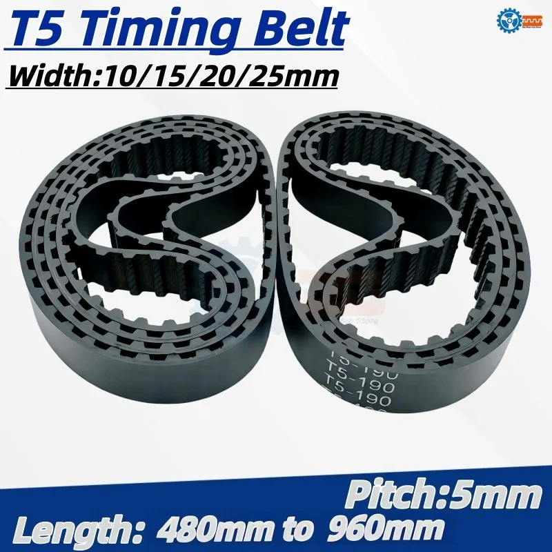 Applicable to CNC 3D Printer Router Laser Engraver T5 Timing Belt 480mm 500mm 520mm 540mm 560mm 580mm 600mm 620mm 640mm 660mm