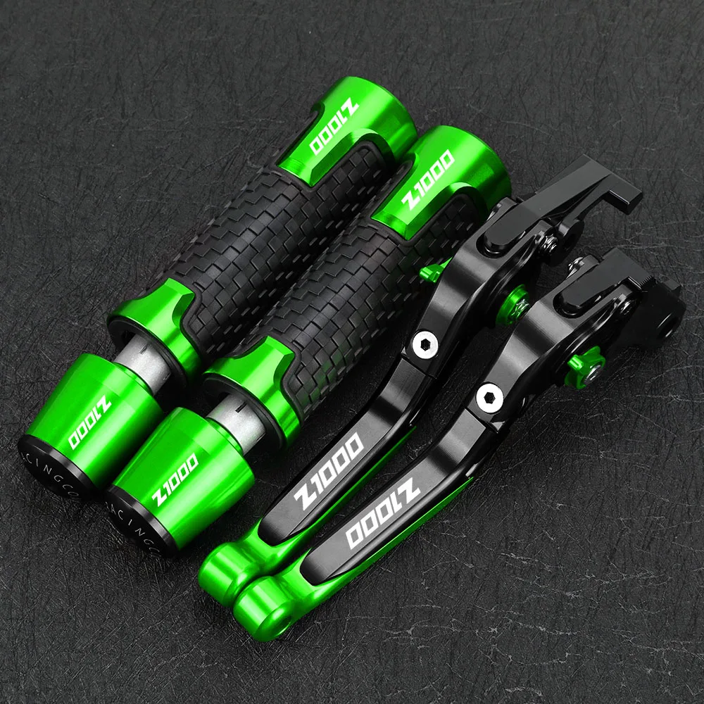 

FOR Kawasaki Z1000 2007-2014 2015 2016 Z 1000 Accessories Motorcycle Adjustable Brake Clutch Levers Handlebar Hand Grips ends
