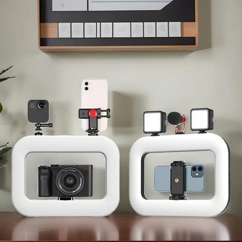 الهاتف حلقة الضوء تسجيل الفيديو ملء مصباح استقرار المحمولة عالية السطوع LED حلقة ضوء السيلفي لمنتج البث المباشر