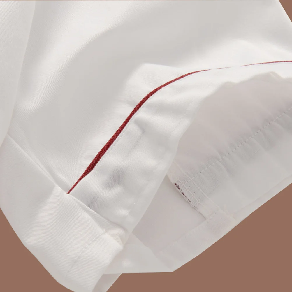 Casaco de chef de manga curta masculino uniforme casual solto jaqueta de catering branco vestuário de cozinha profissional para funcionários de restaurante