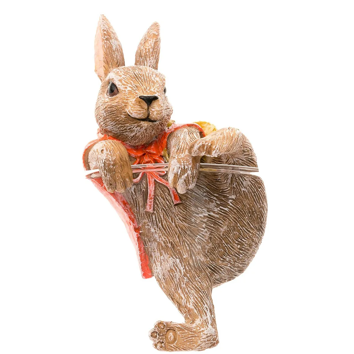 Cute Resin Rabbit Flower Pot Hanger Ornaments Climbing Bunny Figurine Animals Statue for Garden Yard Home Decor view 5