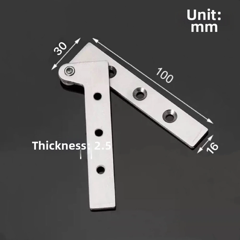 1pc Heavy-Duty Seven-Word Hinge Stainless Steel Pivot Hinge 360-degree Revolving Door Hinge For Cabinets Doors Internal Doors