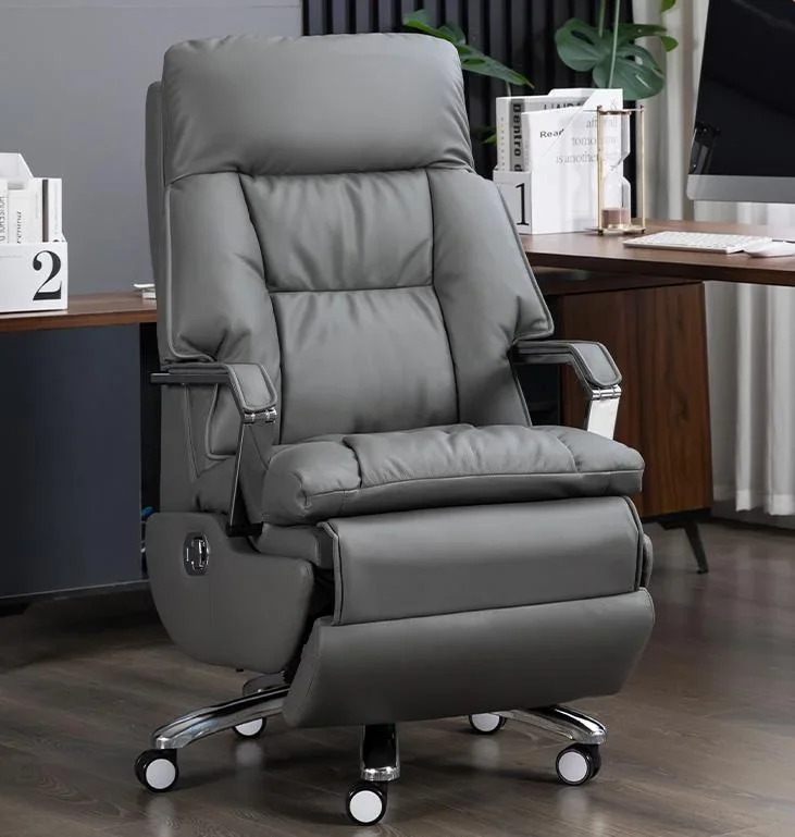 

genuine leather executive leather office electric adjustable office chair office chair electric with automatic footrest