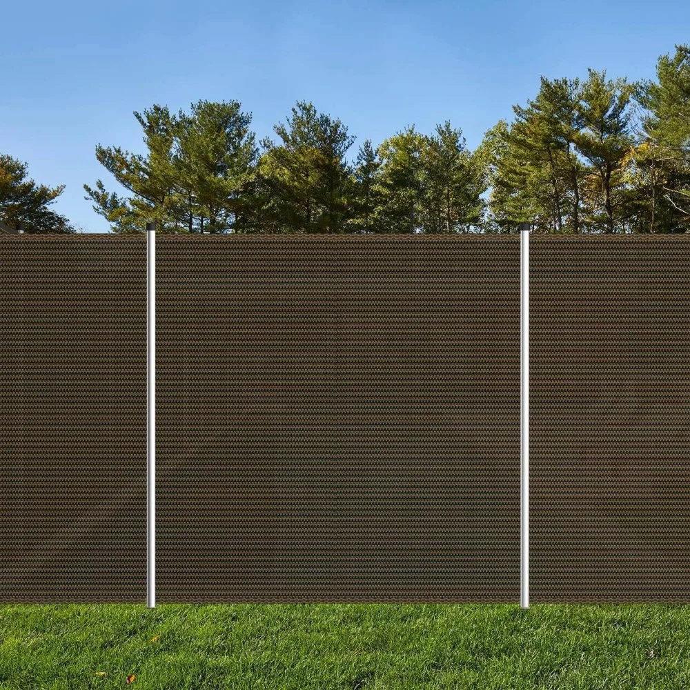 سياج الخصوصية لحمام السباحة الآمن في الهواء الطلق، سياج أمان قابل للإزالة قائم بذاته مع أقطاب وأكمام للفناء الخلفي، لوحة حديقة مقاس 4 × 16 بوصة #4