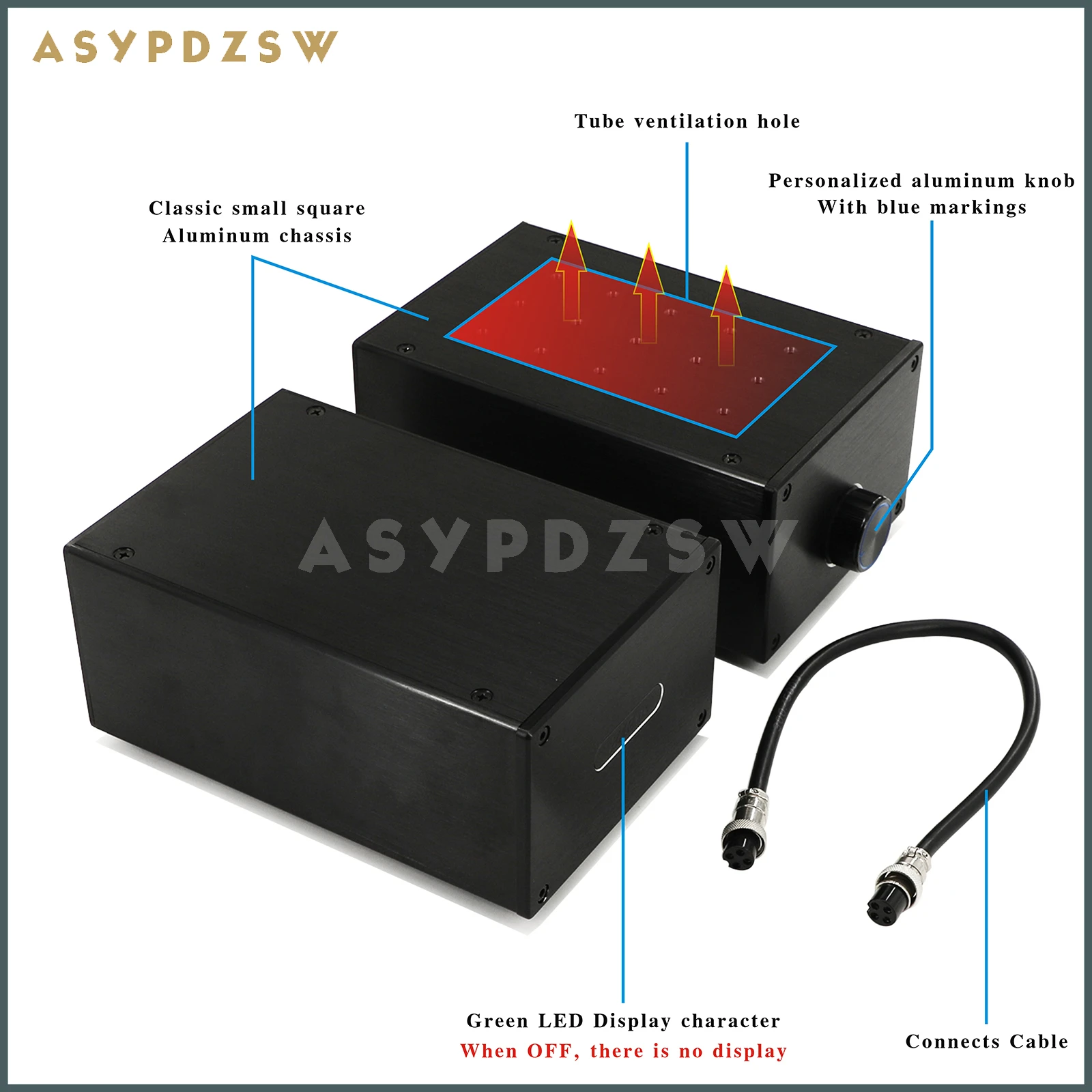 ASYPDZSW HIFI Split ECC83 Type-MM AS834 Tube Phono amplifier Base en EAR834 con control de volumen