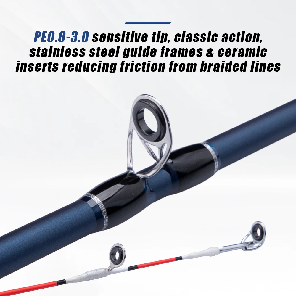 FISHINGFANS 1.75m ML Offshore Eging Squid Octopus Powerful Titanium Tip Egi Jigging Rod Fishing Rod