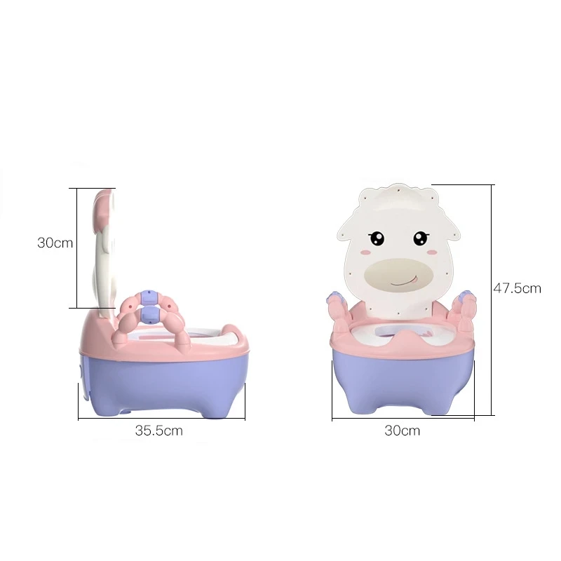 Baby Potty Seat Portable Toilet Training Seat Cartoon Children\'s Pot Travel WC Camping Road Potty Boy Girls Training Urinal 1-7Y