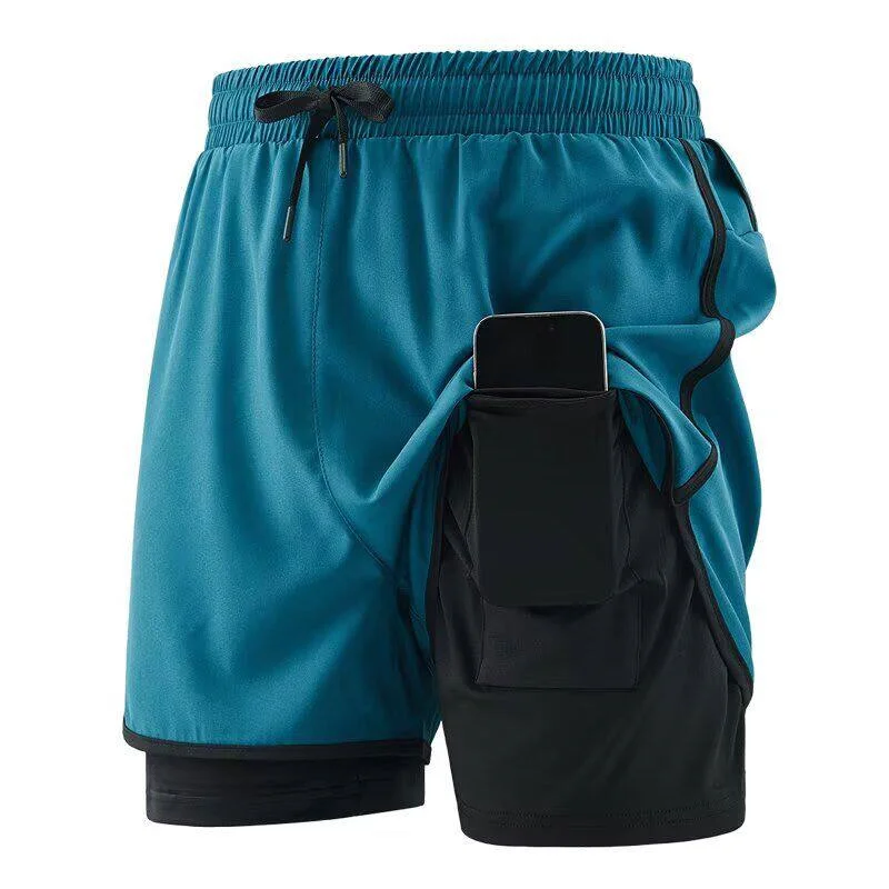 

Мужские спортивные шорты для плавания с быстрой сушкой, для фитнеса, бега, баскетбола, тренировок, длиной три четверти, со средней талией, прямого кроя