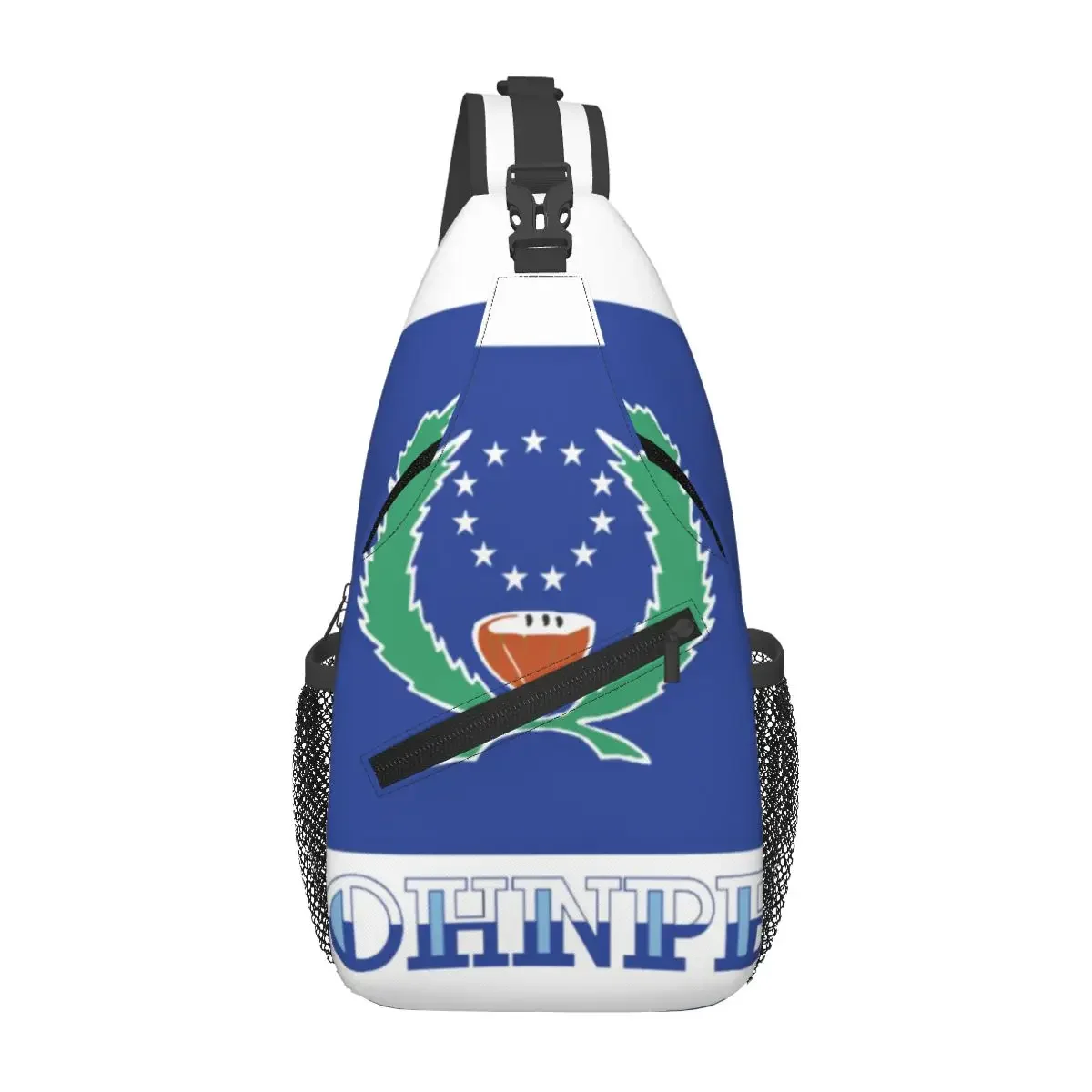 Waving Flag Of Pohnpei Chest Bag Holiday Durable Gift Nice gift Multi-Style