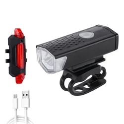 Bike Front Light USB Charging High Brightness Lighting Lamp 2255 Headlights Set Bicycle Front Light Repalcement Accessories