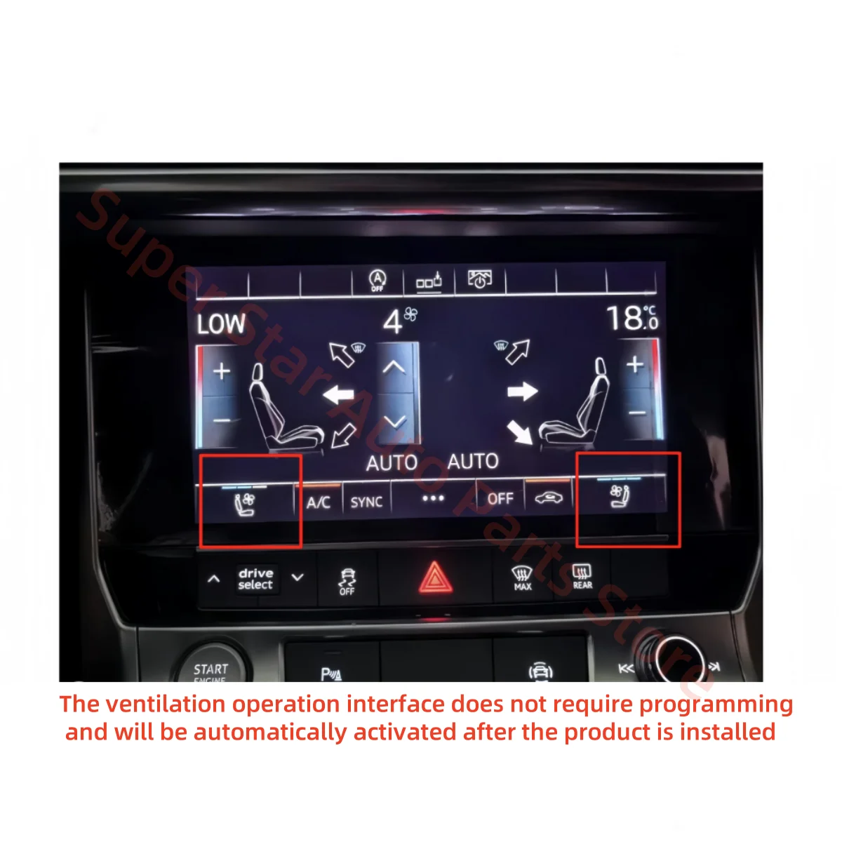 

Автомобильные аксессуары, подходят для Audi A6 2019-2024, охлаждение сиденья, вентиляция сиденья, обогрев сиденья, автомобильный электрический вентилятор, автозапчасти