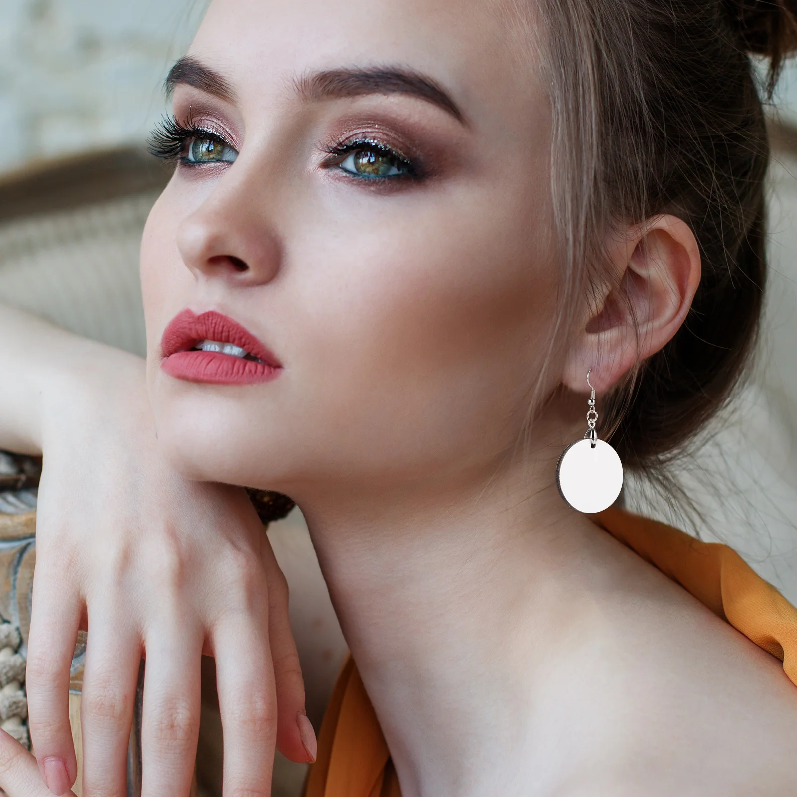 

10pcs 10 Pairs Round Earring Charms Diy Jewelry Making Kits Lightweight Anti-Rust Handmade Ear Pendant Women Craft Jewelry Tools