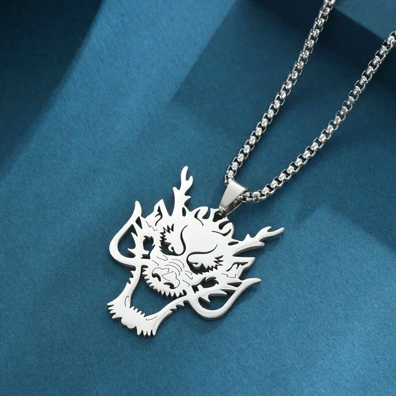

The 2025 Dragon Head Pendant is a versatile and fashionable long necklace that can be worn by both men and women
