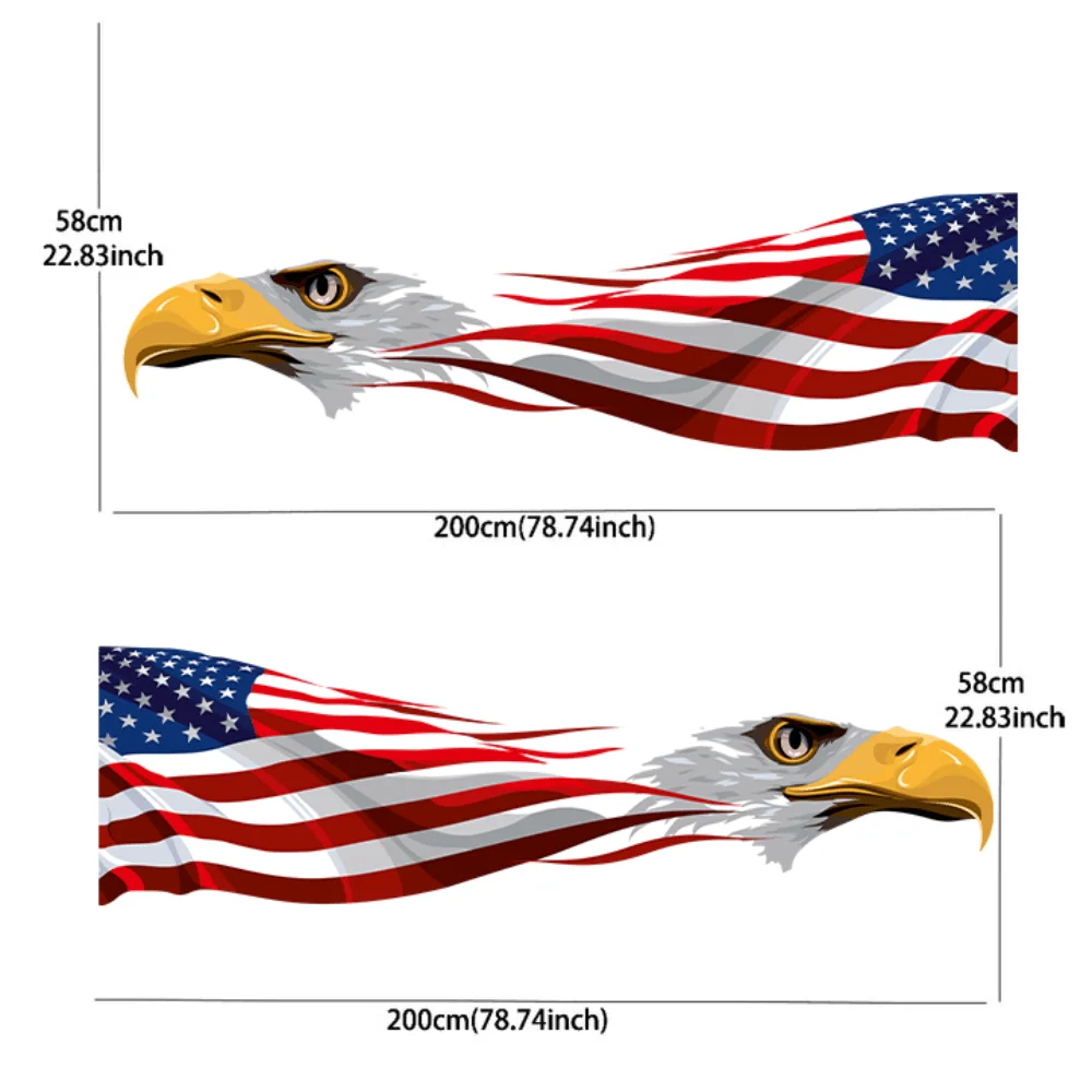 動物の頭蓋骨アメリカ国旗車ビニールラップデカール自己粘着 PVC ステッカートラック SUV 装飾自動車アクセサリーギフトに適しています