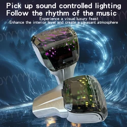 Car Auto LED crystal Gear Shift Knob Head Cover Shifter Lever Handball For Toyota Dodge Mitsubishi Mazda Mercedes Benz Gear Knob