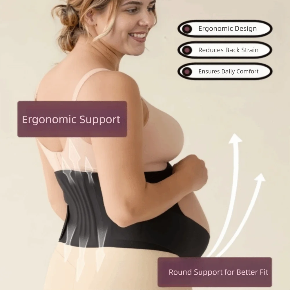 New One-Piece Maternity Belt Waist Care Adjustable Back Clothes Belt Thin Maternity Abdomen Brace Protector Maternity Use