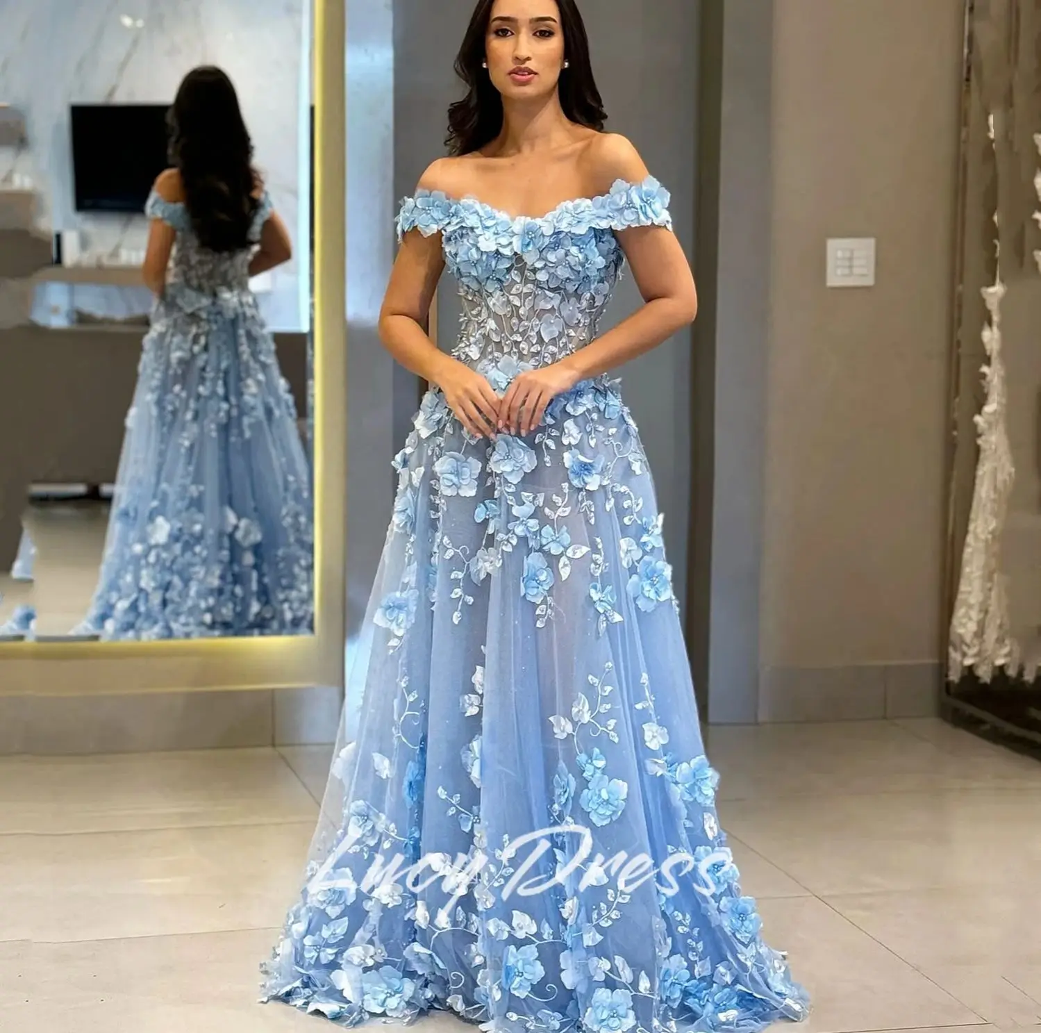 Lucy Customized Wedding Party Dresses Elegant Dresses for Guest Wedding Special Occasion Dress Women's Evening Dress 2025 Luxury image 6