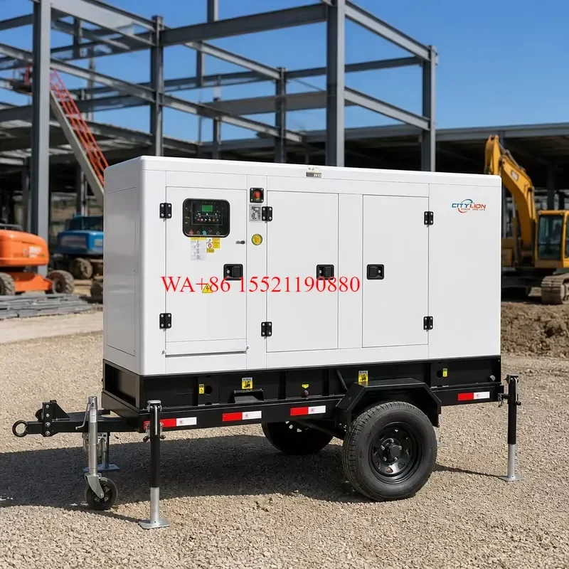 WMWMNU for Cummins 30kw 20kva 30kva Mobile Silent Diesel Generator Set 3 Phase ATS Auto Start Industrial Backup Power Genset