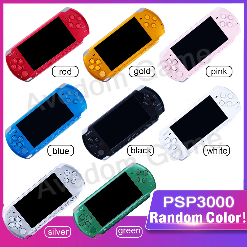 오리지널 PSP 3000 리퍼브 PSP 소니 PSP 게임 콘솔, 핸드헬드 게임 콘솔 psp용 무료 게임