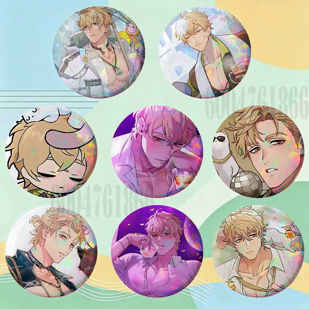 Q-Quincy Nu Badges Round Nijigen Otaku Culture IP peripheral products 58mm 44mm 32mm 75mm 25mm Mini