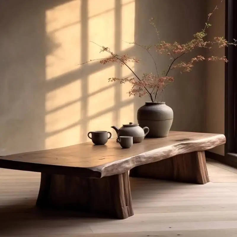 

Brown Modern Coffee Tables Chinese Wooden Style Japanese Designer Coffee Tables Vintage Nordic Tavolino Da Salotto Furniture