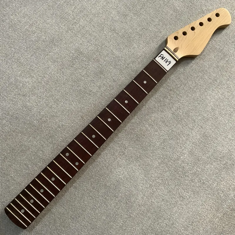 Bordo elétrico e guitarra Rosewood, 22 traste, substituição da mão direita, sem logotipo, ST 6 String Neck, DIY Parte, FN189 Ordem personalizada