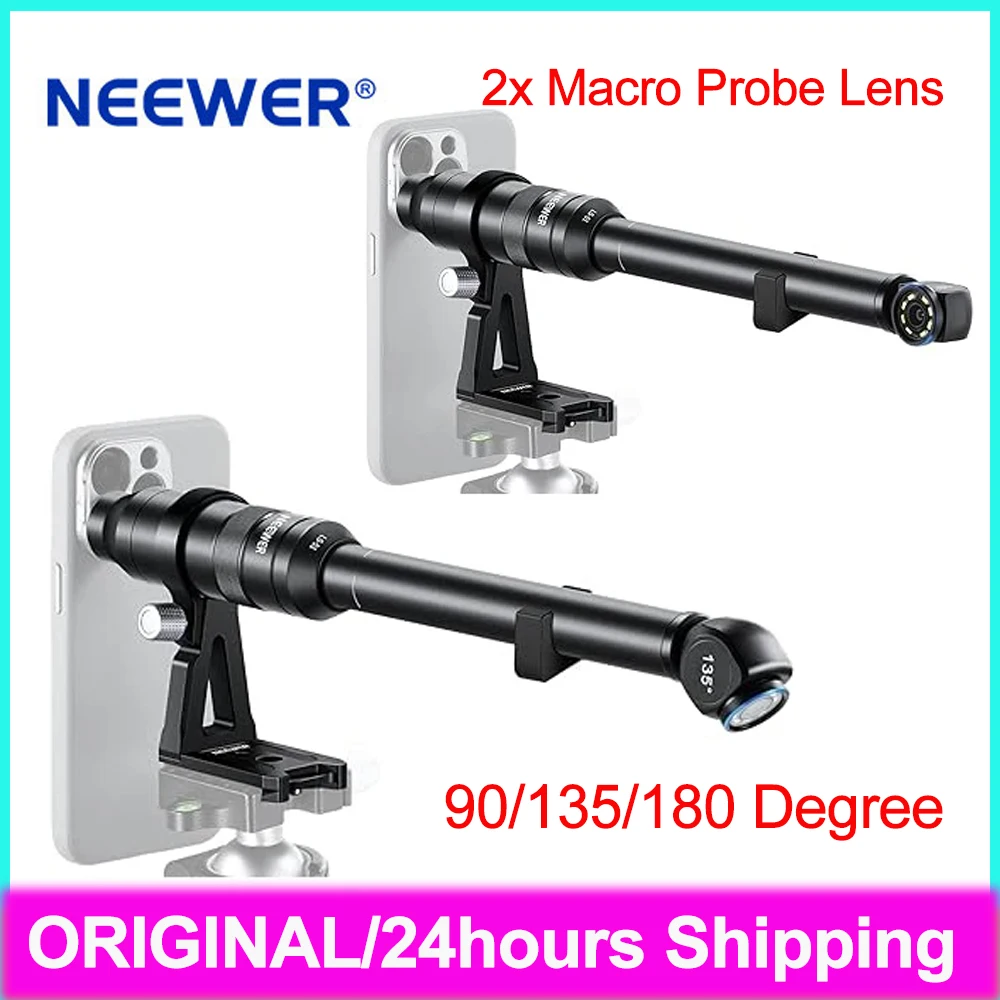 NEEpacks LS-51 90 Résistant 135 Résistant 180 Résistant 18mm 2x Macro Sonde Objectif Avec Filetage 17mm Pour iphone Smartphones Photographie
