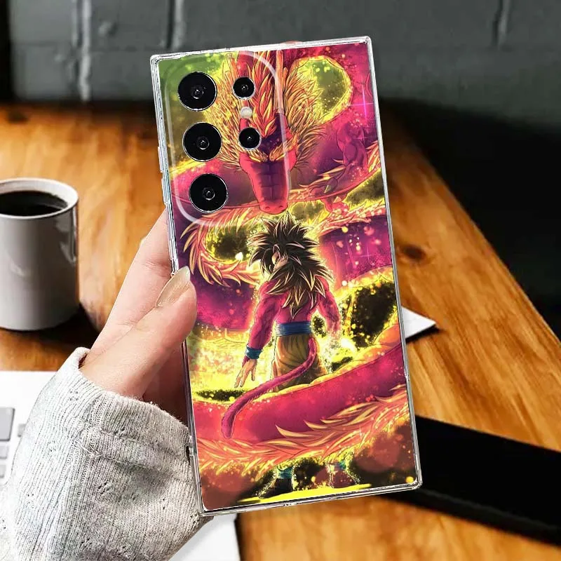 حافظة لهاتف سامسونج جالاكسي S25 S24 S23 S22 S21 S20 Edge Plus Ultra FE 5G شفافة ناعمة