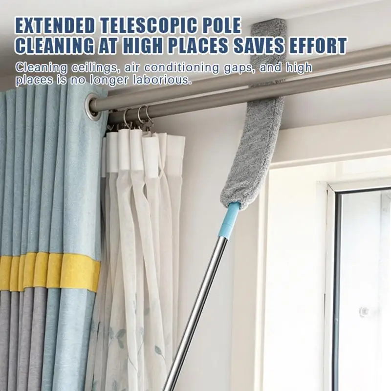 【HMA】Gap Dust Cleaning Mop With Flexible Design And Strong Dust Absorption Perfect For Under Bed Sofa Home Daily Cleaning