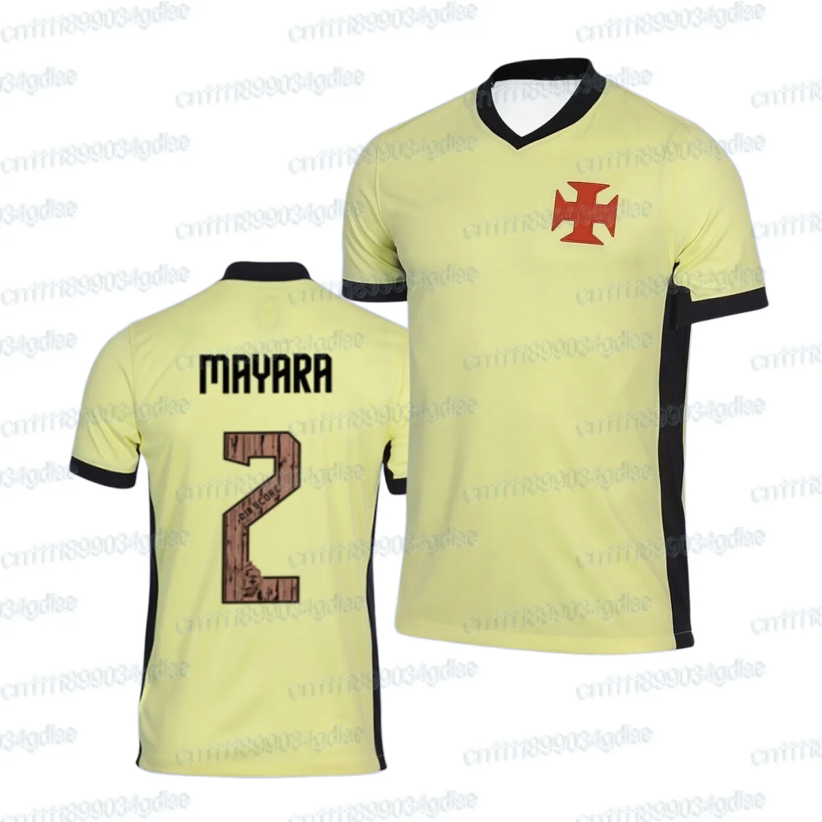 202627 Vasco Da Gama Brasilianisches Fußballtrikot für Herren, Sportliches Oversize-Design, Atmungsaktiv, Schnelltrocknend, Streetwear-Oberteile, Familien-Matching – Detail 9