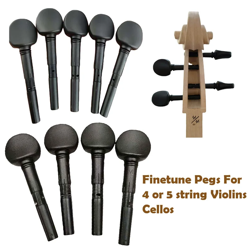 High Quality Finetune Pegs For 4 or 5 String Violins Cellos Fiddle Violin Fine tune Peg Cello String Tuning Pin