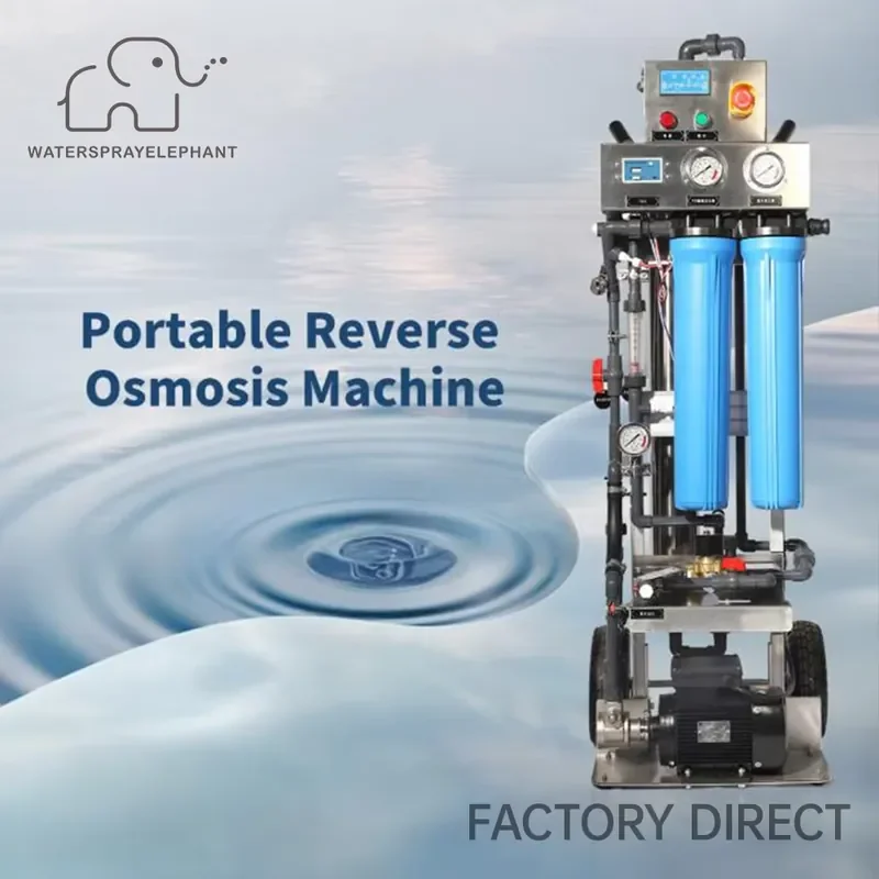 Solar Panel Cleaning Water Purifier RO System 750W 1000ppm TDS Input Mobile Type Industrial Pure Water Machine