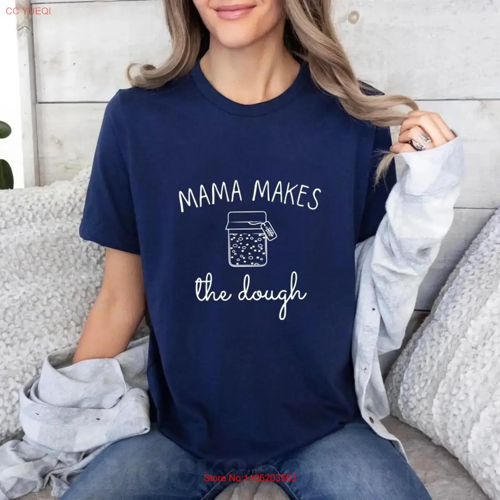 Mama Makes The Dough T Shirt Sourdough Bread Funny Baking Starter for Moms Who Bake Homesteading vintage Washed Soft