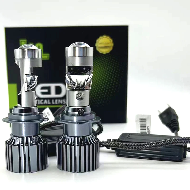 

2PCS H7 LED Headlight Mini Car Lens Campas H4 LED Headlamp Bulb 6000K 66W 9005/HB3 9006/HB4 H11 H9 H8 12V 8000LM