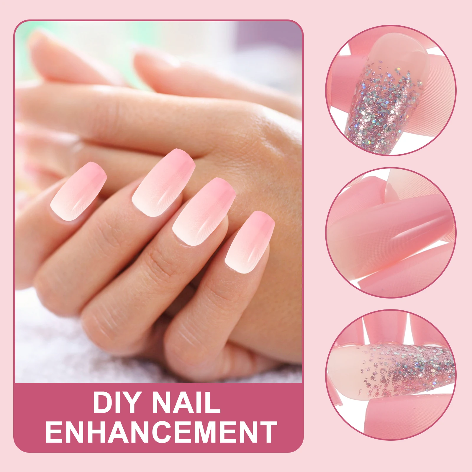 Kit de faux ongles à pression pour femmes, 24 pièces, pour bricolage, Nail Art, léger, confortable, pour Festival de vacances