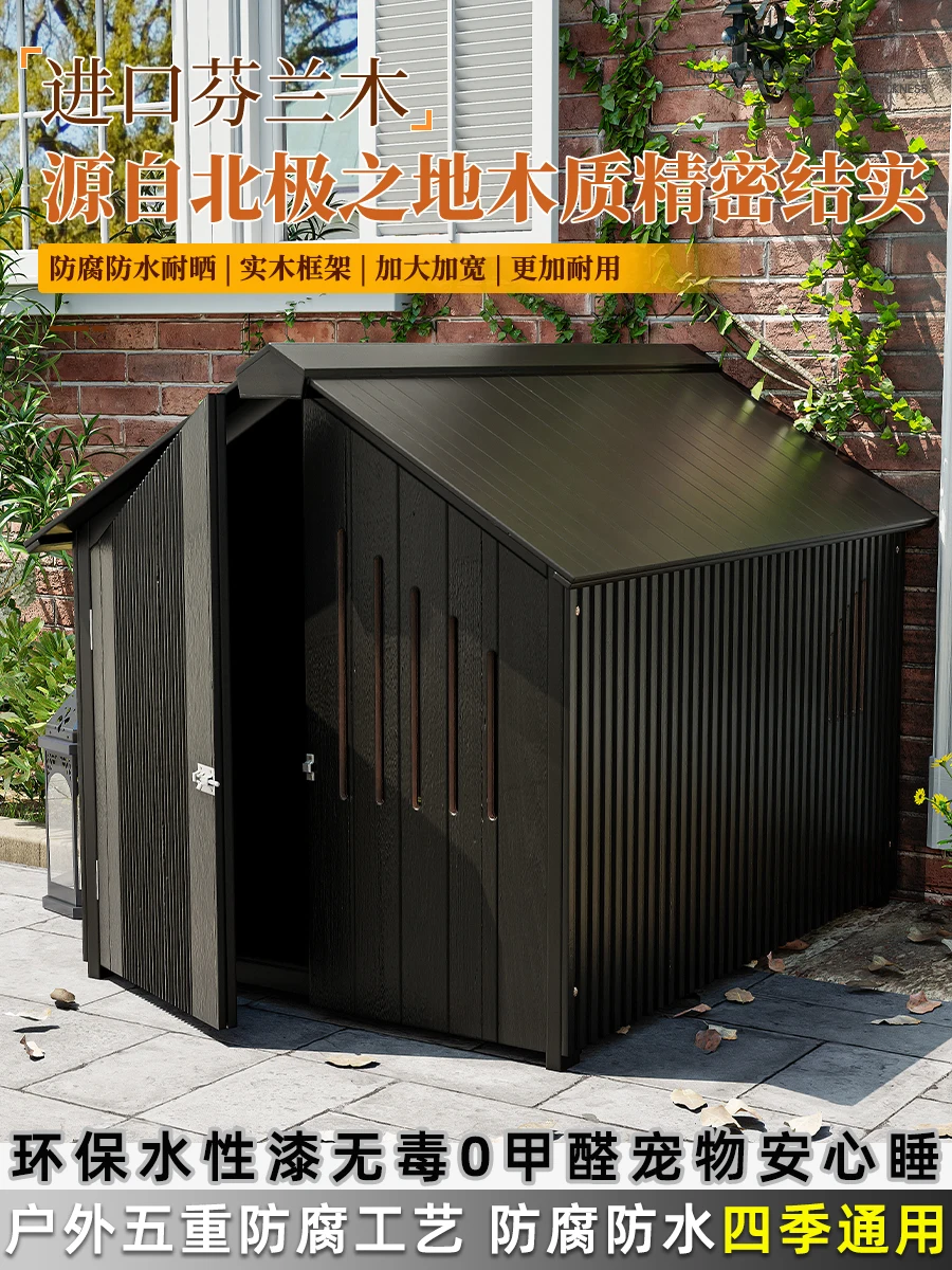 

Dog cage, warm kennel in winter, universal in all seasons, teddy small dog, closed outdoor, rainproof and bite-proof