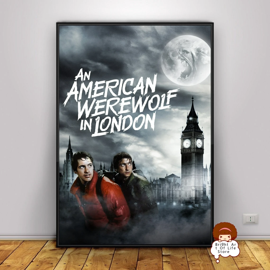 An American Werewolf in London (1981) Movie Poster Cover Photo Canvas Print Wall Art Home Decor (Unframed)