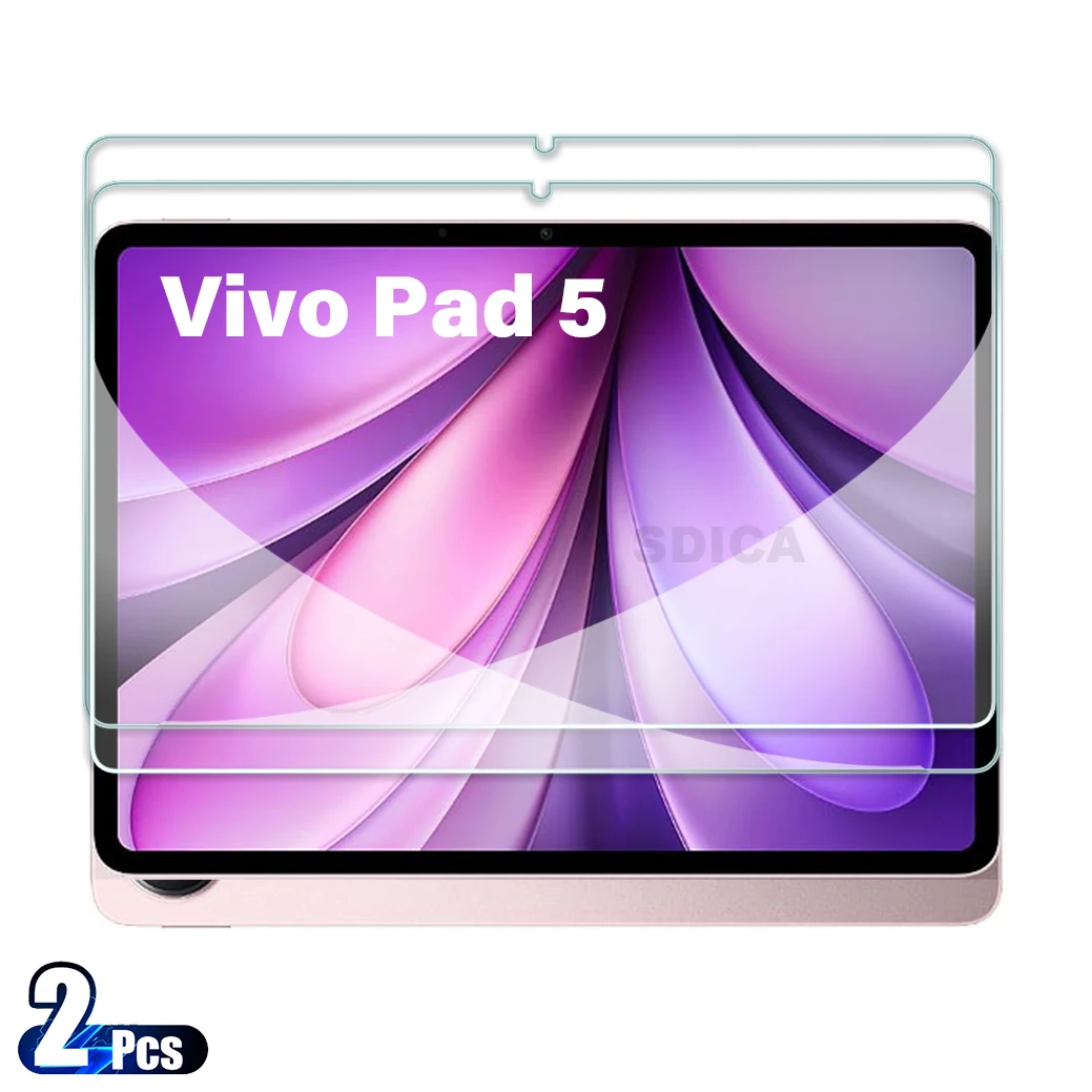 

2PCS For Vivo Pad 5 Tempered Glass Screen Protector 12.1 inch Tablet Anti Scratch HD Protective Film