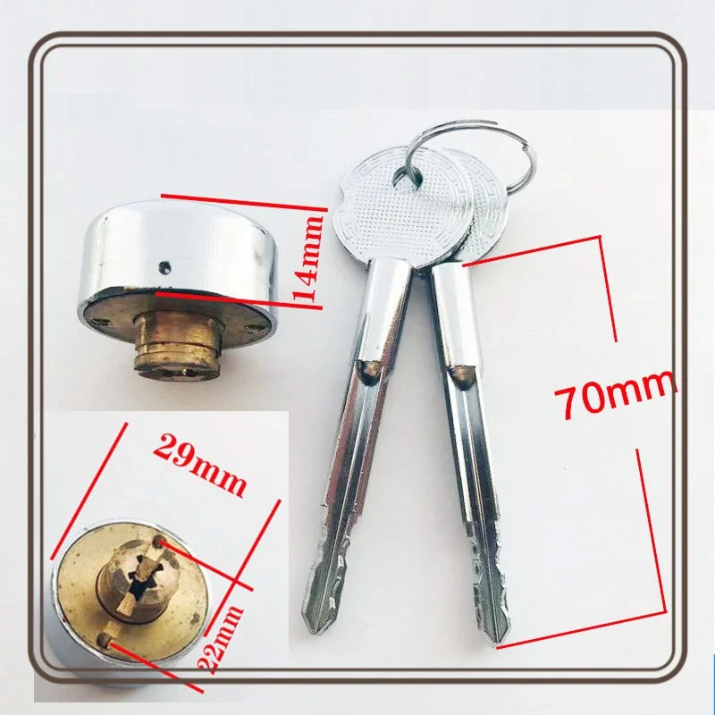 Safe Lock Core Cross Key Emergency Hotel Safe Head Mechanical Furniture Lock Universal