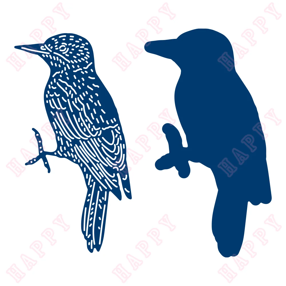 Metal Cutting Dies Woodpecker DIY Scrapbooking Envelope Diary Photo Album Paper Cards Decorative Craft Embossing Template New